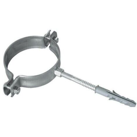 Collare murale in acciaio inox aisi 304 x tubi scarico fumi canna fumaria d 130 (1/4)