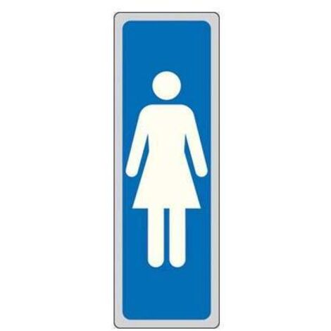 10PZ ETICHETTA SEGNALETICA WC DONNE