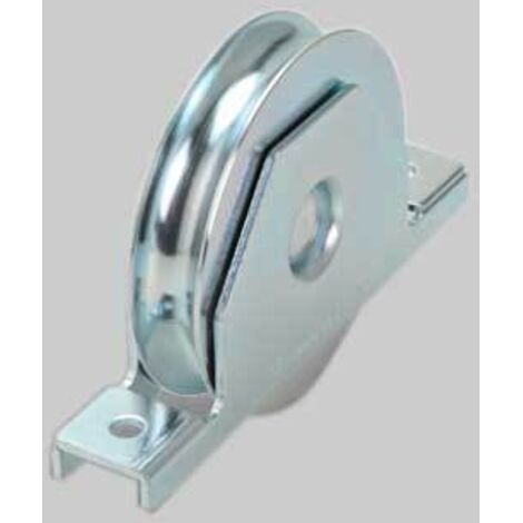 Ruota con supporto interno per cancelli gola tonda 120 mm