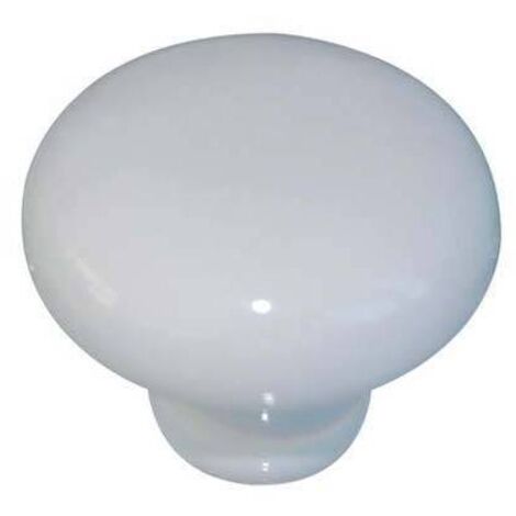 Pomolo per mobili in ceramica p04 diametro 31 mm - bianco
