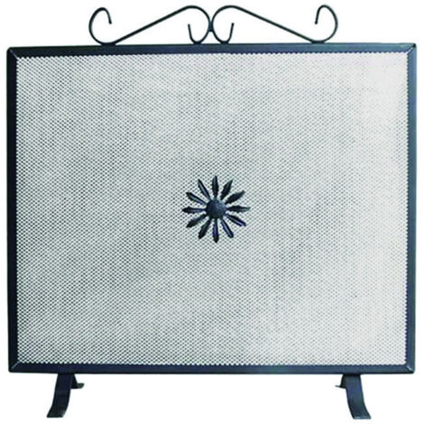 1PZ PARASCINTILLE QUADRATO CON DECORO PER CAMINO - cm.50x50h.