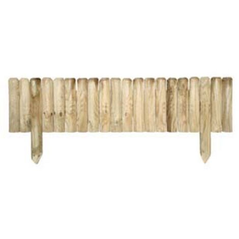 5PZ STECCATO ORIZZONTALE IN PINO IMPREGNATO - cm.100x30/45h.