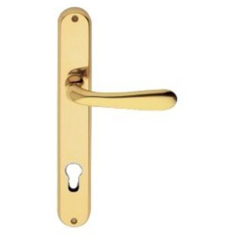 Maniglia goccia Frosio Bortolo con placca ottone