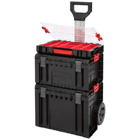 QBRICK System Werkzeugkoffer PRO Set 2 Werkzeugwagen Set + PRO