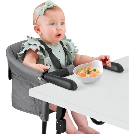 Siège De Table Pliable Bébé 6-36 Mois - Chaise Portable Avec Ceinture Et Sac De Transport