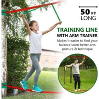 Yoleo Ninja Slackline Set Slacklines Exterieur Motricite Jeux Parcours Obstacle pour Enfant Adulte avec Echelle Corde Balancoire Trapèze Filet Yoleo Ninja Slackline Set Slacklines Exterieur Motricite Jeux Parcours Obstacle pour Enfant Adulte avec Echelle Corde Balancoire Trapèze Filet