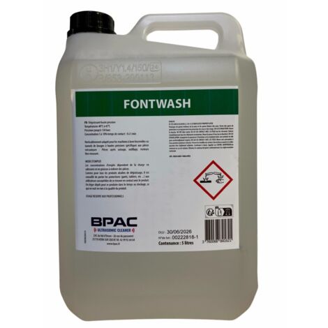 Détergent Fontaine de Lavage Fontwash - 5 L - BPAC