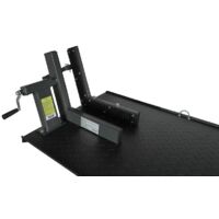 Table Levage Moto Pneumatique 450 Kg - Plateau 2200x680mm Avec Sécurité & Roulettes