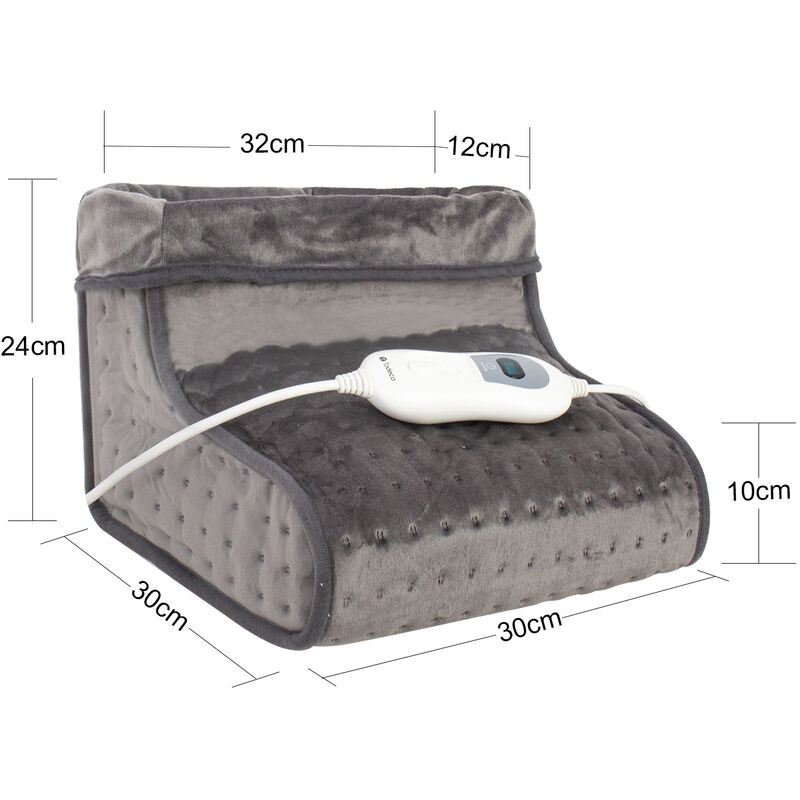 Todeco - Calentador de pies, Calentador de pies eléctrico con 3 niveles de  temperatura, Calentamiento rápido, Apagado automático, Forro lavable, 100W