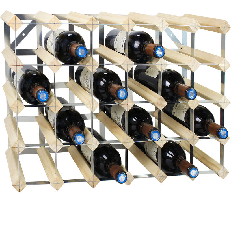 Botellero rústico Vertical Botellero Botellero moderno  Estante para  botellas de vino, Bastidores de vino rústicos, Botelleros para vino