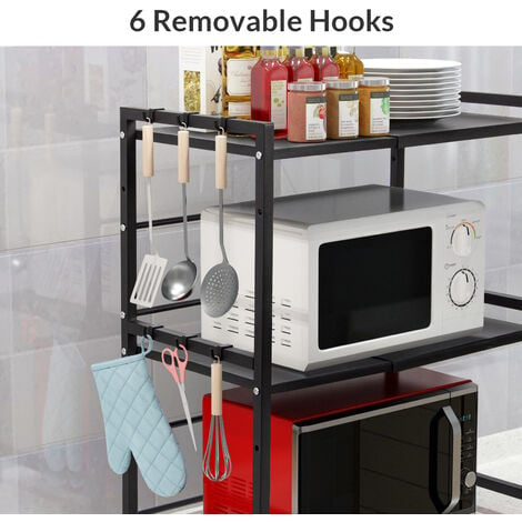 Organizador de microondas para cocina accesorios estante ajustable encimera  HOT