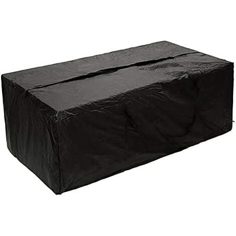 Outdoor Cushion Storage Bag, Black Heavy Duty Waterproof Outdoor Cushion Cover for Garden Furniture Cushions, Christmas Trees Storage Bag
