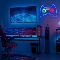 Neon Sign, Gamepad Shape Led Neon Light Wall Gaming Room Decoration, Neon Light Sign Gamer Gift for Teen Boys Game Decor Bedroom, Gamer Console Neon Lights for Children Game Room Interior Decoration,1pcs