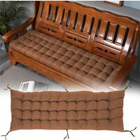 Bench Cushion Swing Cushion for Recliner Garden Furniture Terrace Recliner Indoor/Outdoor, 119.36 x 48.26 cm Soft Cotton Recliner Cushion (Brown)