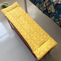Rectangle Garden Bench Cushion for Indoor Outdoor, Chair Pad for 2 3 Seater Bench Lounger Cushion with Ties Patio Bench Portable Chair Seat Cushion F,120x30cm47x12in