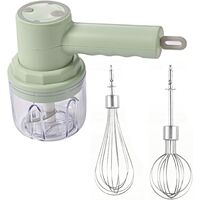 3-In-1 Hand Blender, Food Hand Blender, Portable Electric Blender Is Not Used For Whisk, Cake, Baking And Cooking (Green)1PC