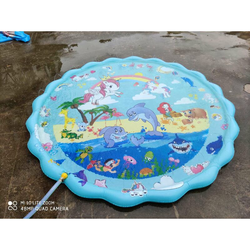 Alfombrilla antisalpicaduras para niños, almohadillas antisalpicaduras para bebés de 1 a 3 años, piscina para niños, juguetes de agua al aire libre de 4 a 8 años, juguete de verano para patio trasero, mesa de vadeo para nadar al aire libre, inflable, regalo de juego de 3 a 5 años, 1 año de edad