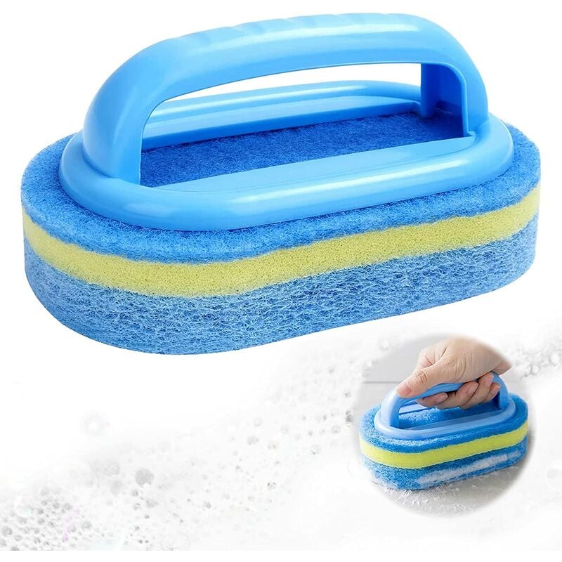 Cepillos de esponja para piscina, cepillo de limpieza de esponja, accesorio para piscina para limpiar la suciedad de las paredes de la bañera de la piscina