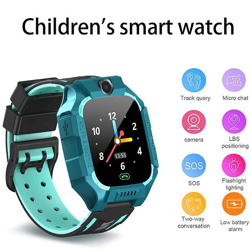 Reloj inteligente Juego para niños MP3 Música HD Llamada bidireccional SOS Teléfono inteligente Chica Niño Reloj para niños, Reloj con pantalla táctil LCD para teléfono infantil