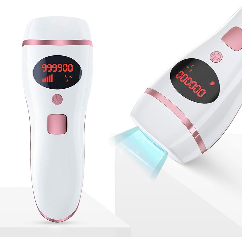 Depiladora de luz pulsada, 999,000 IPL Flashes Depilación permanente, 2 modos 5 niveles de energía Depiladora eléctrica para hombres/mujeres/cara/cuerpo/traje de baño/axilas