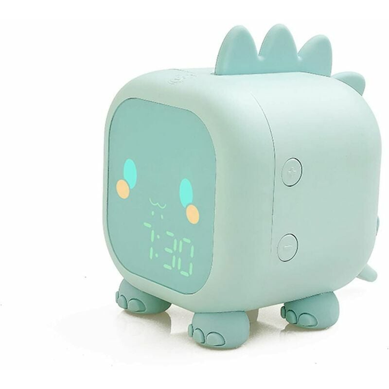 Reloj despertador con luz para niños y niñas, reloj despertador digital para niñas y niños con simulador de amanecer, función de repetición, sin tictac, reloj despertador silencioso para niños y niñas