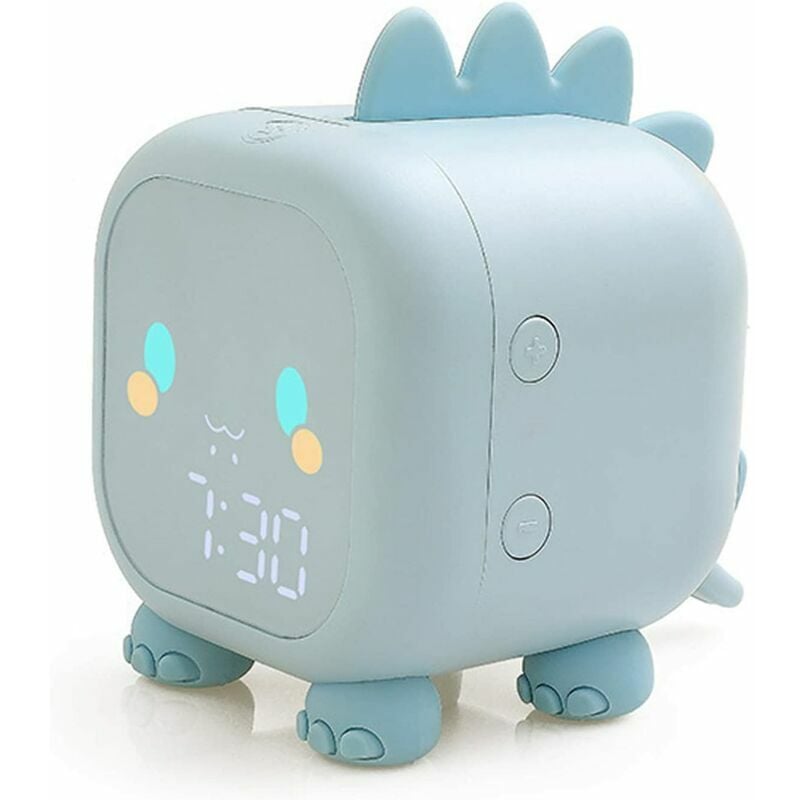 Reloj despertador con luz para niños y niñas, reloj despertador digital para niñas y niños con simulador de amanecer, función de repetición, sin tictac, reloj despertador silencioso para niños y niñas