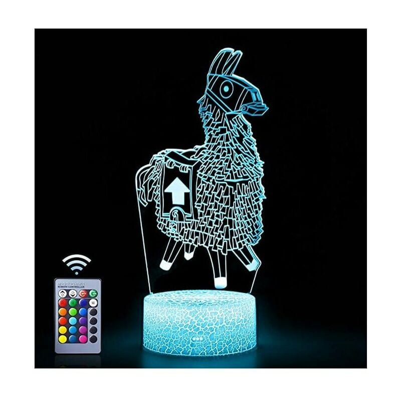 Lámpara de noche, lámpara de escritorio 3D - 16 colores - Interruptor táctil - Decoración navideña o de cumpleaños, regalo de cumpleaños. regalo de vacaciones Niños - Camel Illusion