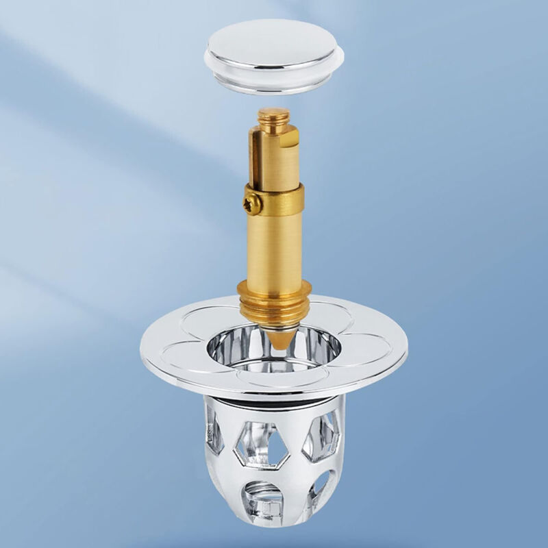 2 GASTRO Edelstahl Abflusssieb Spülbecken Waschbecken Spülbeckensieb Ablaufsieb