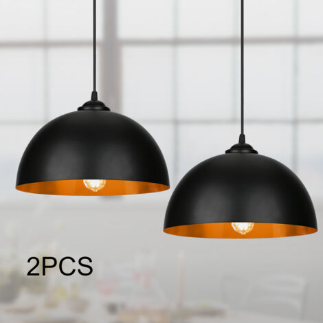 2x LED Pendelleuchte Hängelampe Licht hängende Hängeleuchte Esszimmer Industrie