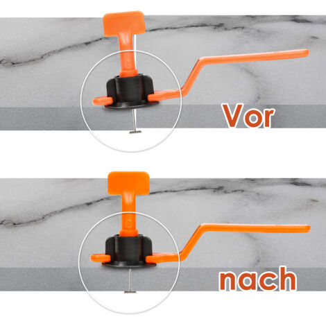 TolleTour Kit de Nivellement pour Carrelage 110x niveleur de carrelage avec clé spéciale. kit de nivellement de carrelage réutilisable