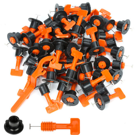 TolleTour Kit de Nivellement pour Carrelage 220x niveleur de carrelage avec clé spéciale. kit de nivellement de carrelage réutilisable