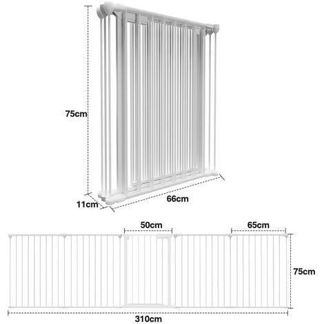 EINFEBEN Barrière de Sécurité pour bébé, Animaux Enfant Grille de