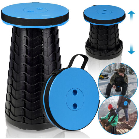 Tabouret Pliant Portable Pour Extérieur - Hauteur 27.9 Cm - Pliable Et Léger - Pour Pêche, Camping, Festivals, Attente