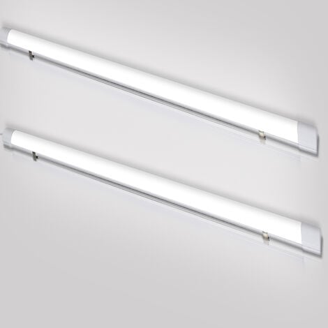 Réglette LED Lampe LED pour locaux humides Blanc neutre Atelier Plafonnier  Garage 120cm 36W