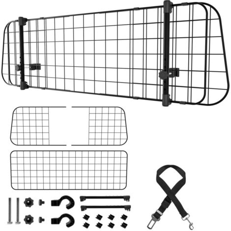 Mophorn Barrière De Sécurité Pour Chien - Séparateur De Siège Avant Réglable De 89 à 153 Cm Filet De Protection Universel En Treillis Metallique Robuste 86993760