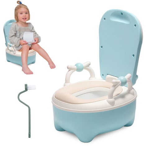 Pot pour enfant avec siège amovible (bleu) : : Bébé et