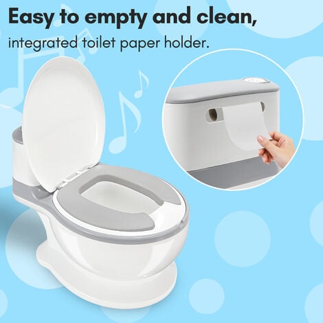 Pot de toilette réaliste pour enfants, siège d'entraînement pour les  tout-petits, coussin en PU