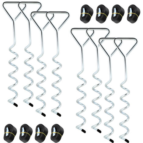 10 Ancres En Acier Inoxydable Pour Tente/corde - Chevilles Robustes 76x34x18mm - Lot De 10