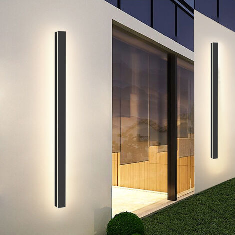 TolleTour Applique Murale Moderne LED Lampe Murale pour Chambre Maison Couloir Salon Lumière 100cm 21W Blanc chaud
