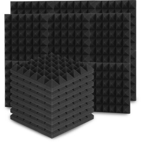 Panneau Acoustique Autocollante, Lot De 18, Mousse Acoustique Pour Gaming, Studio, Bureaux