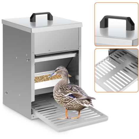 Porta Automatica Pollaio Mangeoire Automatique Poules 8KG MUYIRTED - Distributeur Graines Métal Galvanisé Accessoire élevage Poulets Porta Automatica Pollaio Mangeoire Automatique Poules 8KG MUYIRTED - Distributeur Graines Métal Galvanisé Accessoire élevage Poulets