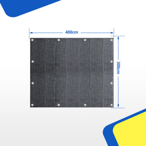 Hengda Auvent Tapis étanche Camping Tapis Tente Sol Extérieur Tente Bâche Pique-nique ,Noir,2x2m