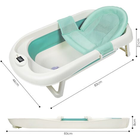 TolleTour Baignoire Bébé Pliable Baignoire Bébé Ergonomique avec