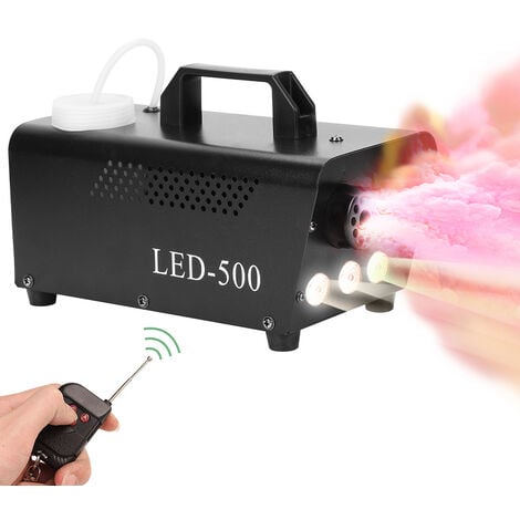 TolleTour Machine à fumée RGB Show 500W Smoke LED effet brouillard DJ sans  fil à distance 13 couleurs