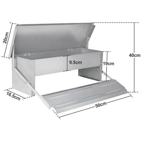 TolleTour Mangeoire Volaille Mangeoire Automatique Poulet Mangeoire Canards 5KG