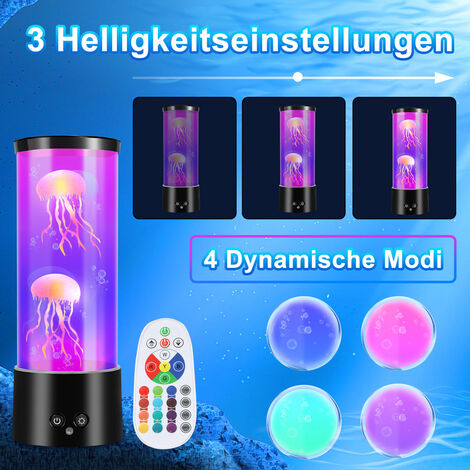 TolleTour LED Quallen Nachtlichter Dekorative RGB Stimmungslicht