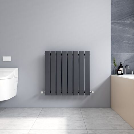 Meykoers Flat Panel Radiator Single layer Central Heating Horizontal 600x608mm Anthracite Radiators