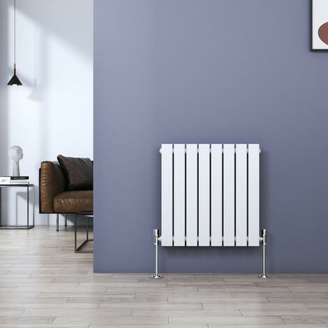 Meykoers Radiator 600 x 608mm Horizontal Design Central Heating White Single Flat Panel Radiator