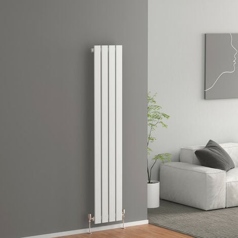 Meykoers Design Radiator Vertical Single Flat Panel White 1600 x 304mm Central Heating Radiators