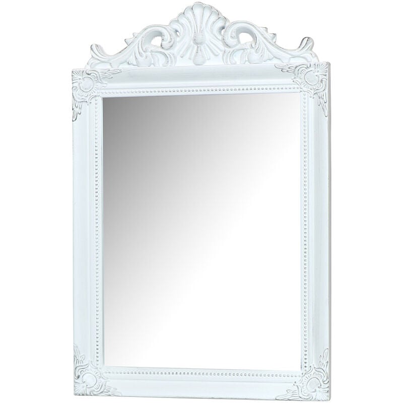 Antique Silver Wall Mirror 36cm x 55cm